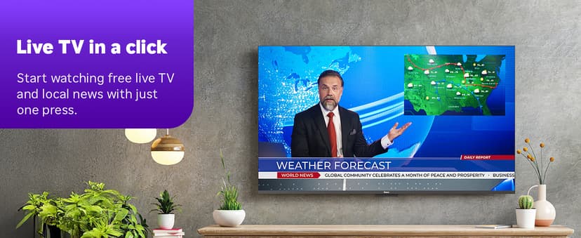 Roku Smart TV 2025 – 50-Inch Select Series, 4K HDR TV – RokuTV with Enhanced Voice Remote – Flat Screen LED Television with Wi-Fi for Streaming Live Local News, Sports, Family Entertainment