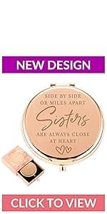 Best Friend Birthday Gifts for Friend | Sentimental Friend Gift Ideas for Women | Friendship Gifts for BFF, Bestfriend, Besties, Long Distance, Christmas | I Love You Friend | Rose Gold Compact Mirror