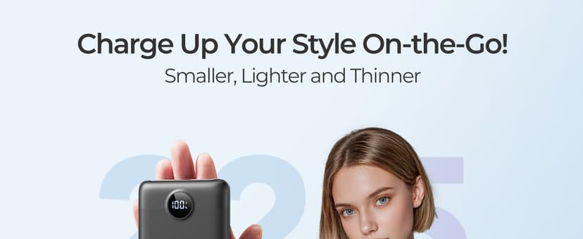 Mini Portable Charger with Built-in Cables 22.5W Fast Charging Power Bank USB-C Small Battery Pack 10000mAh Travel Essential Slim Battery for iPhone 17/16/15/14, Samsung 25/24, and More