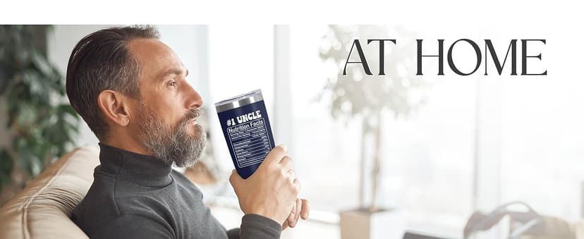 Christmas Best Uncle Gifts for Men - Cool Uncles Club 20 oz Stainless Steel Cup Insulated Travel Tumbler with Lid - Uncle Birthday Gifts for Brother, Presents for Men