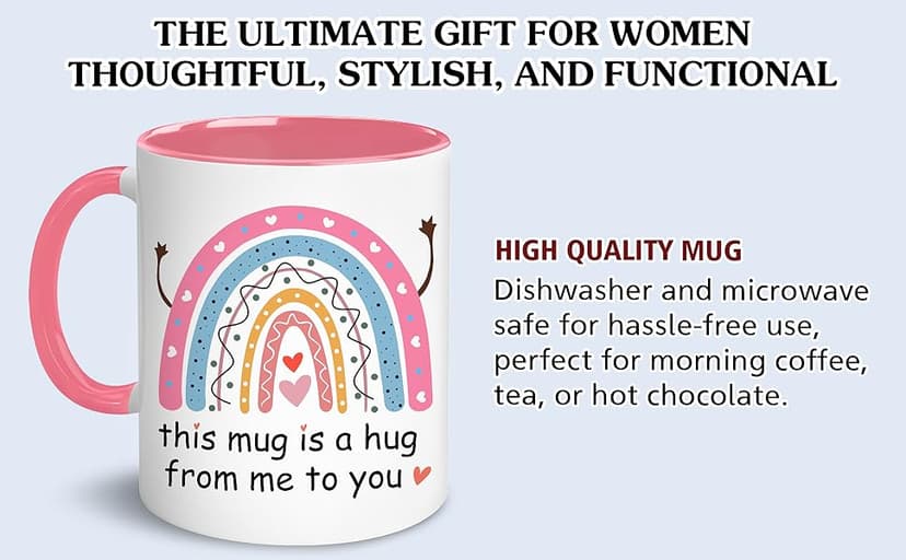 Friend Gifts - Mothers Day Gift For Women - Friendship Gifts For Women - Gifts For Bestie, Best Friend, Sister, Mom - Sister Mug - Bestie Cup - Thinking Of You, Get Well Soon, Encouragement