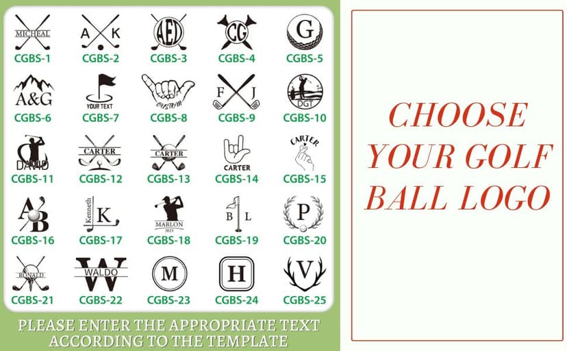 Custom Golf Ball Stamp Marker, Quick-Dry Self-Inking Golf Ball Personalized Stamp with Logo Monogram, Reusable Waterproof Golf Ball Marking Gift for Men Golfer & Dad Husband, Golf Balls Stamp