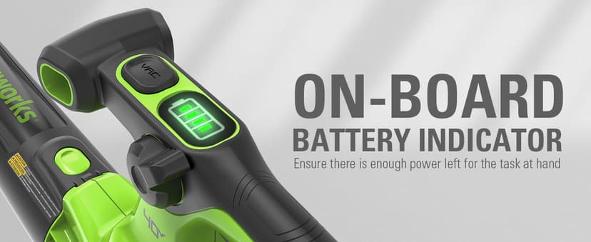 Greenworks 40V (230 MPH / 505 CFM) Cordless Brushless Leaf Blower/Vacuum with Bag, High Power, Lightweight & Quiet for Yard Debris Cleanup, Includes 5.0Ah Battery & Charger