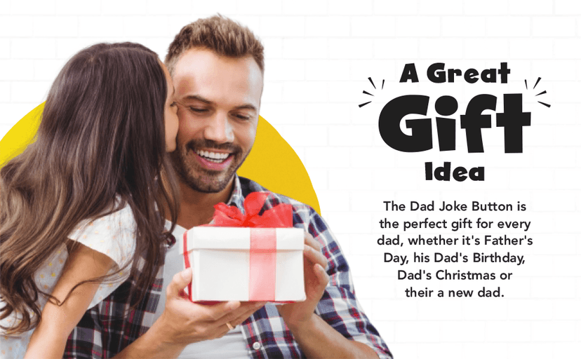 Features Endless Extra Funny Dad Jokes at The Push of a Button - Dad Gifts from Daughter, Dad Birthday Gift, White Elephant Gifts, Gifts for Men