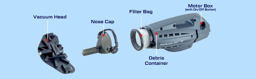 POOL BLASTER Max HD Cordless Pool Vacuum - Heavy-Duty Cleaning with High Capacity, Handheld Rechargeable Swimming Pool Cleaner for Inground & Above Ground Pool, Hoseless Design by Water Tech