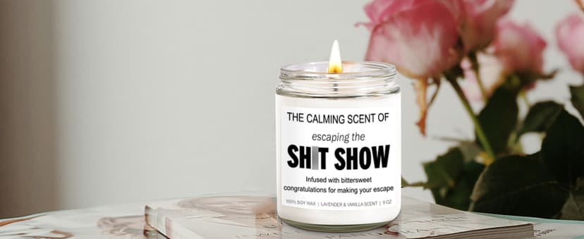 Sarcastic Candles, Going Away, Goodbye, Farewell Gifts for Coworkers - Retirement, Coworker Leaving Gifts for Women, Men - Leaving Job, Moving Away Presents for Friends, Boss, Work Bestie