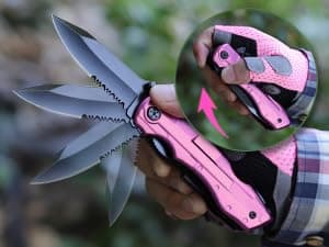 Gifts for Women, Mom, Wife, Girlfriend, Best Friend, Christmas, P-ink Multitool Knife - Gifts for Mom, Unique Gift Ideas for Women, Mothers Day Anniversary Valentines Day Birthday Gifts for Women