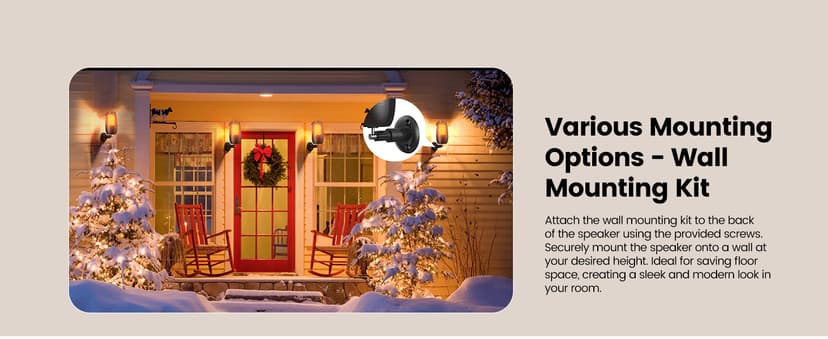 Upgraded Outdoor Speakers Gift for Men Bluetooth Speaker with lights Multi-Sync up to 100 Speakers Auto-Pairing HD Stereo Sound Cool Tech Gadgets for Him IPX5 Waterproof for Outside|Patio|Porch