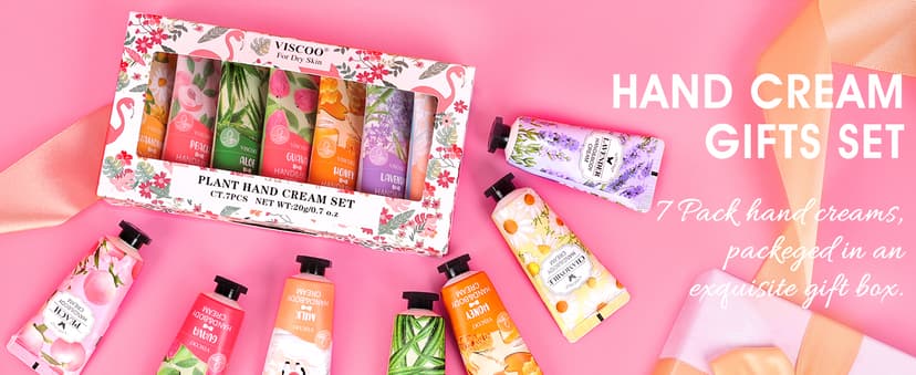 7 Pack Hand Cream Gifts Set for Women,Hand Lotion for Birthday Gifts for Women Teengirls, Bridesmaid Gifts,Thank You Gifts,Mini Moisturizing Hand Lotion Travel Size in Bulk for Dry Cracked Hands