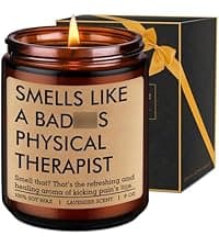 LEADO Funny Coping Skills Candle, Therapist Gifts - Mental Health, Graduation, Psychology, Christmas Gifts for Therapists, Social Worker, School Counselor, Psychologist, Women - Therapy Office Decor