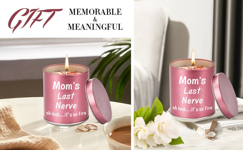 Birthday Gifts for Mom from Daughter Son Kids Mothers Day Gifts Stocking Stuffers Christmas Presents Great ldeas Funny Mom Gift,9oz Scented Candles