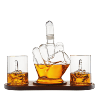 AR15 Gun Decanter Birthday Gifts for Men Dad, Whiskey Set - Rifle Limited Edition, Silencer Stopper - 800 ml & 12oz Bullet Glasses - Father Gift - Drinking Party, Liquor, Vodka Tik Tok Viral Dispenser