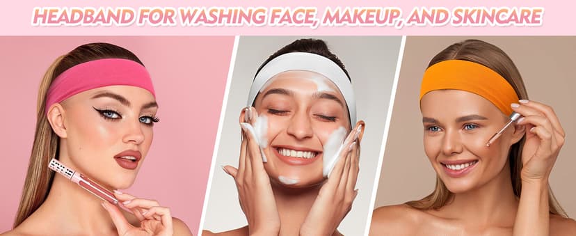 8 Pcs Headbands for Women Girls: Stocking Stuffers Gift for Her Fashion Neon Hair Accessories Head Bands for Women Stretchy Soft hairband Valentines Day Gf Christmas Gifts Easter Basket Stuffers