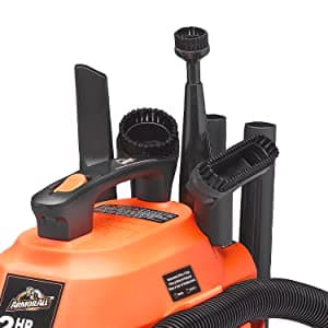 Armor All AA255W Wet/Dry Utility Vac 2.5 Gallon, 2.5-Gallon,120 Volts (AC), Orange/Black
