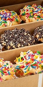 Italian Cookies Gift Basket | Chocolate Covered Cookies | 15 Cookies Individually Wrapped | Fresh Bakery Cookies | Birthday Food Gifts | Gourmet Cookies Gift | Kosher & Nut Free | Stern’s Bakery