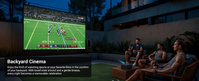 Official Licensed Netflix Smart Projector, HAPPRUN Projector 4K with Wifi and Bluetooth, DoIby Audio,Built-in Apps, Native1080P 1000 ANSI,Electric Focus,Movie Projector for Home Cinema,Outdoor,Indoor