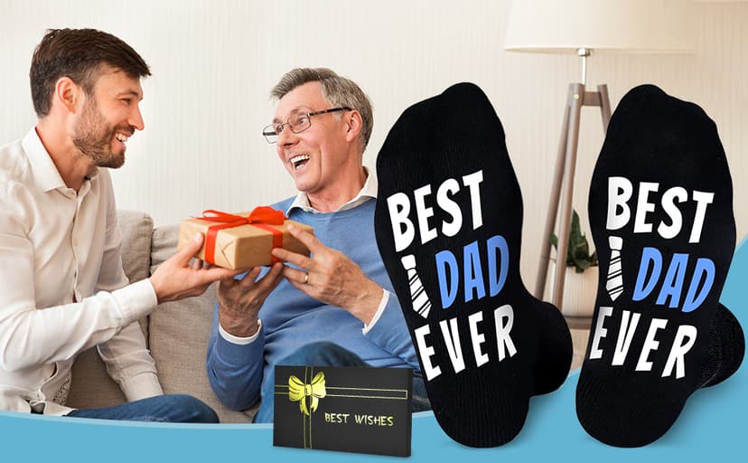 Dealswin Birthday Gifts for Men Dad Fathers Him Husband, I'm Not Sleeping I'm Just Resting My Eyes Socks