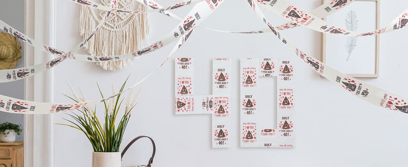 40th Birthday Gifts for Women, Men, Her, Him - Happy Prank Toilet Paper - 40th Birthday Decorations, Party Supplies Favors - 40 Years Old Funny Gag Gift Ideas, Novelty Bday Present for Friends, Family