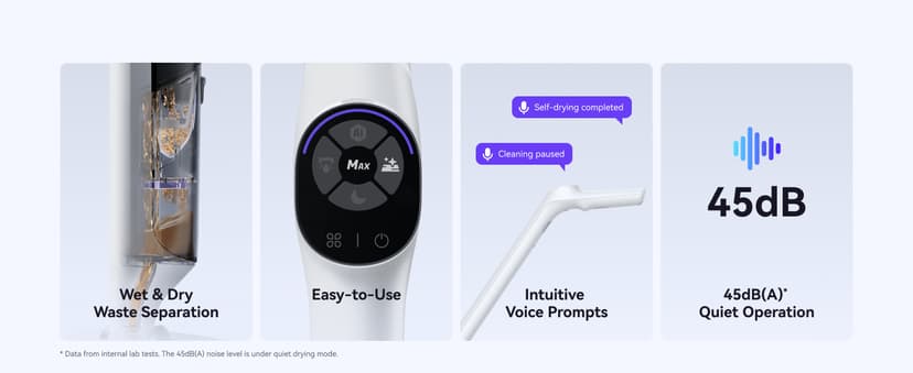 NARWAL S30 Wet Dry Vacuum Cleaner with 20000Pa Suction, 176°F Self-Cleaning, Heated Drying, Disposable Waste Bag, Tangle-Free, Cordless Vacuum Mop for Hard Floors & Edge Cleaning, Easy to Use