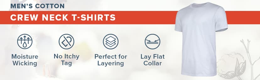 Gildan Men's Crew T-Shirts, Multipack, Style G1100