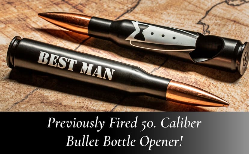 Best Man Gifts for Wedding - Engraved ‘BEST MAN' 50 Cal Bottle Opener I Best Man Proposal Gift I Will You Be my Best Man Gifts