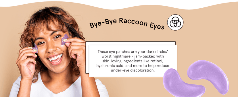 grace & stella Retinol Under Eye Patches for Puffy Eyes & Dark Circles - Restoring Gel Under Eye Masks with Hyaluronic Acid - Christmas Gifts for Teens, Birthday Gifts for Women (Purple, 24 Pairs)