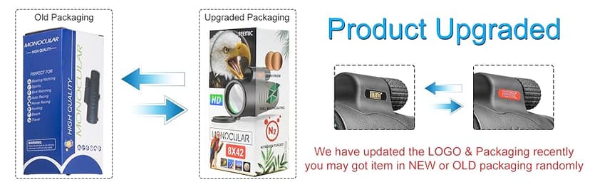 Monocular Telescope High Power 8x42 Monoculars Scope Compact Waterproof Fogproof Shockproof with Hand Strap for Adults Kids Bird Watching Hunting Camping Hiking Travling Wildlife Secenery