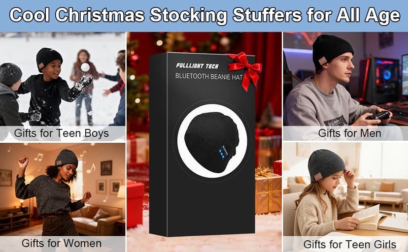 Bluetooth Beanie Headphones Hat Unique Christmas Tech Gifts