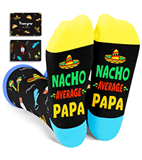 HAPPYPOP Novelty Family Gifts - Gifts For Son Uncle Brother Grandson Nephew, Funny Men Socks