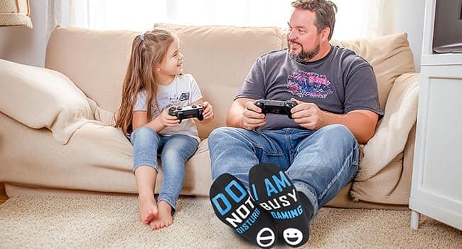 Nucinzua Birthday Gifts For Men,Do Not Disturb Im Gaming Socks for Men,Gamer,Teen Boys Gifts,Christmas Stocking Stuffers