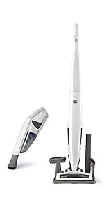 Kenmore DS1020 16V Cordless Stick Vacuum Lightweight 2-in-1 Handheld, LED Headlight with 2-Speed Power Control for Hardwood Floor, Carpet & Pet Hair, 16 Volts, Gray-Blue