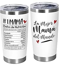 TEEZWONDER Christmas Birthday Gifts for Mom - 20 oz Stainless Steel Insulated Coffee Tumbler with Lid - Mothers Birthday Gifts from Daughter Son, Mothers in Law, Mama, Grandma, Tumblers for Women