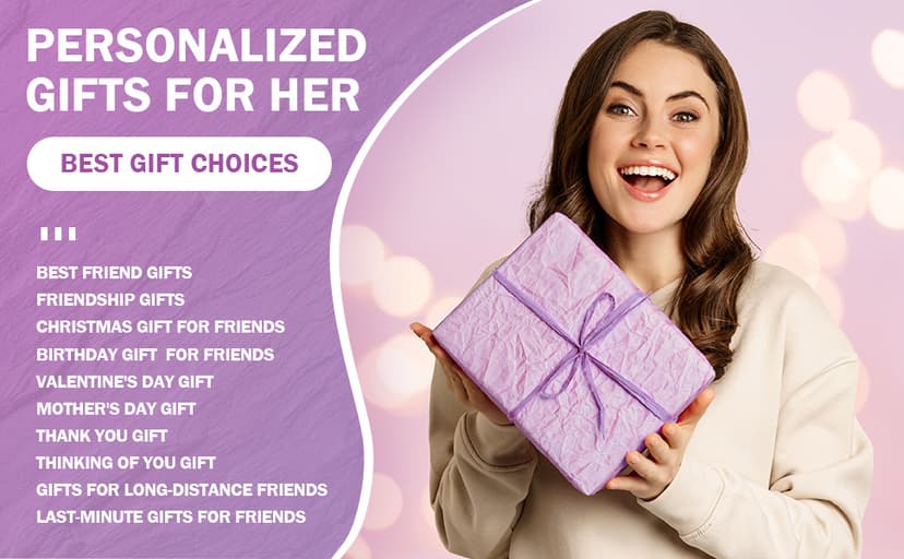 Best Friend Christmas, Birthday & Galentines Gifts for Women - Unique Sister, Friendship & BFF Gifts