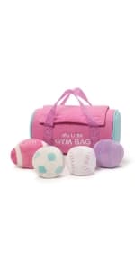 Baby GUND My First Sports Bag Stuffed Plush Playset, Baby Gift Toys for Boys and Girls Ages 1 & Up, 5 Piece, 8"