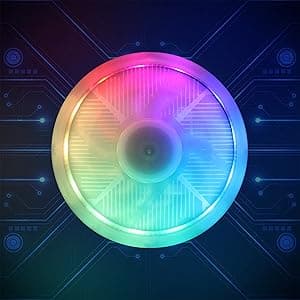 STGAubron Gaming PC Desktop Computer, Intel Core I7 up to 3.9 GHz, Radeon RX 580 8G, 16G RAM, 512G SSD, WiFi, Bluetooth 5.0, RGB Fan x6, RGB BT Sound Bar, Windows 10 Home