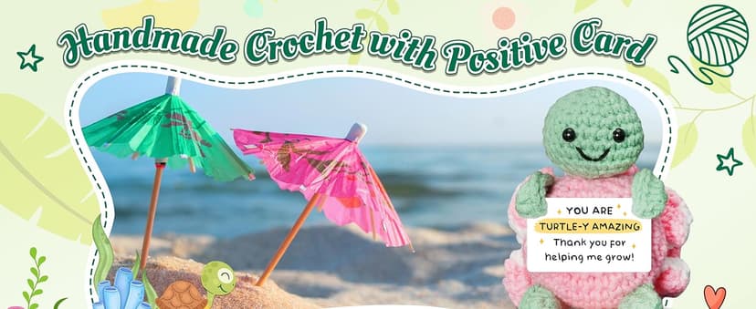 HEXMOZ Christmas Teachers Gifts for Women, Daycare, Preschool, Kindergarten - Thank You for Helping Me Grow Appreciation Gift Ideas - Cute Handmade Turtle Crochet Emotional Support with Positive Card