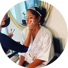 EPLAZA Women's One Size Silver Rhinestones Bride Bridesmaid Short Satin Robes for Wedding Party Getting Ready