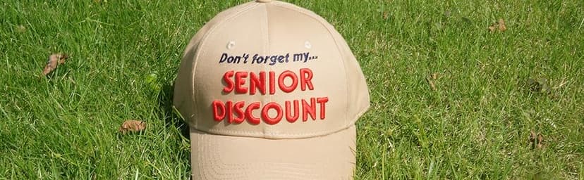 Birthday Baseball Cap, Don't Forget My Senior Discount Hat for Dad Grandpa Elders Father's Grandparents Beige