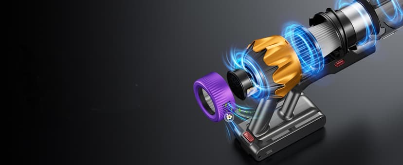 Cordless Vacuum Cleaner, 600W 50KPA 70 Mins Vacuum Cleaners for Home, Self-Standing Cordless Vacuum with Charging Dock Station, LED Display, Upgraded Anti-Tangle Stick Vacuum for Pet Hair/Carpet/Floor