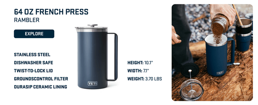 YETI Rambler 20 oz Stainless Steel Vacuum Insulated Tumbler w/MagSlider Lid