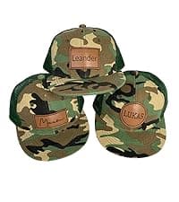 Custom Toddler Baby Beanies, Mama Mini Matching Hats, Leather Patch Baby Knit Hats, Winter Beanies for Infant, Kids Adults