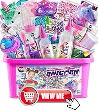 Halloween Toy Monster Slime Kit for Girls Ages 6-12, FunKidz Glow in Dark Slime Making Kit for Kids Make Soft Slime Balls with Photochromic Powder Kid Ideal Party Gifts