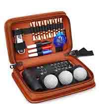 YOREPEK 2 Layer Golf Trunk Organizer, Golf Gifts for Men with Separate Ventilated Compartment for 2 Pair Shoes, Waterproof Car Trunk Locker for Balls, Tees, Clothes, Gloves, Accessories, Golfer Gifts