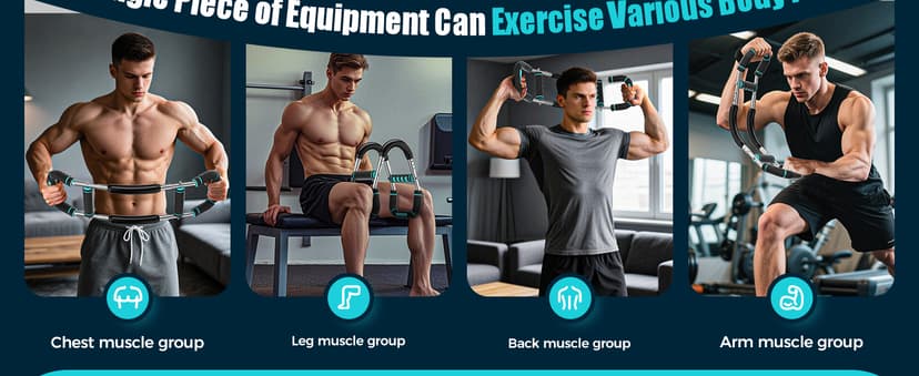 Twister Arm Trainer, Adjustable 5 Resistance Levels (40-130 lbs) Chest & Arm Workout Equipment for Men & Women, Ergonomic Home Gym Strength Trainer with Anti-Slip Handles & Carry Bag