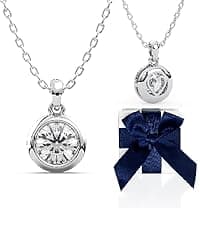 Heart Pendant Necklace for Her Moissanite Lab-Created Gem Jewelry for Women I Love You S925 Sterling Silver Gifts to Wife Girlfriend Mom Daughter Anniversary Birthday Christmas Valentines Day