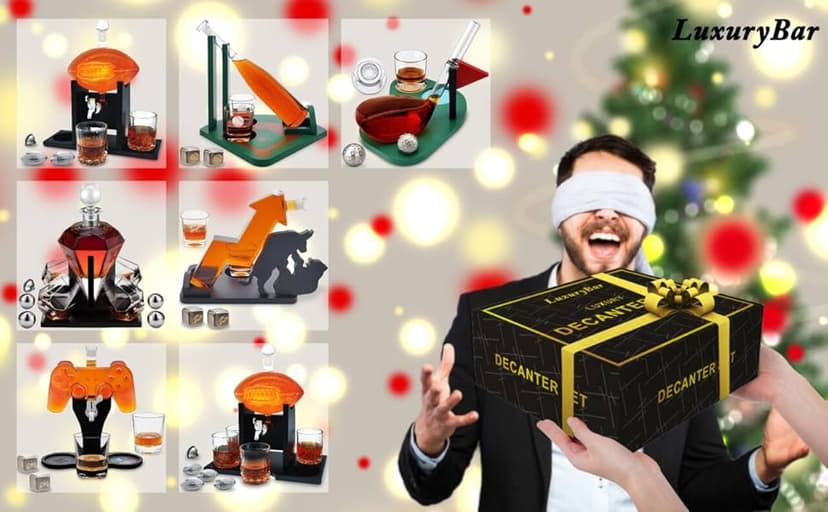 Football Whiskey Decanter Set with Glasses Spout Football Chiller,47oz Whiskey Decanter Sets for Men,Tequila Liquor Decanters for Alcohol Bourbon Gifts for Men Gifts for Dad Boyfriend Him Husband