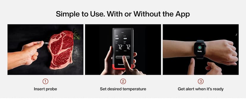 ThermoMaven Smart Bluetooth Wireless Meat Thermometer: Standalone Base, WiFi Unlimited Range, 6 Sensors with NIST Certified Accuracy, 2 Probes for Kitchen, BBQ, Grill, Oven, Smoker, Rotisserie