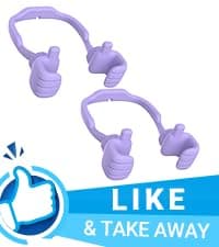 Stocking Stuffers for Teens Girls Boys Adults Cell Phone Stand: UPGRADE Adjustable Thumbs Up Lazy Phone Holder for Desk Cool Gadgets Fun Birthday Gift Ideas for Kids Teenager Women Gifts for Christmas