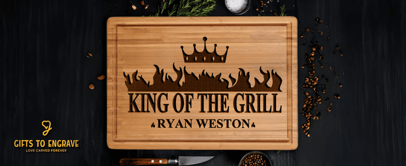 GIFTS TO ENGRAVE Personalized Grilling Gifts for Men - Custom Fathers Day Present for Dad - BBQ Cutting Board Perfact Grill Master Gifts for Him, Dad, Father in Law, Husband 2025