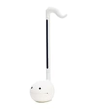 Otamatone Japanese Electronic Musical Instrument Portable Music Synthesizer from Japan by Maywa Denki Studio Award Winning, Educational Fun Gift for Children, Teens & Adults - White